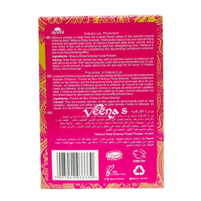 Ayumi Hibiscus Powder Hair & Face 100g