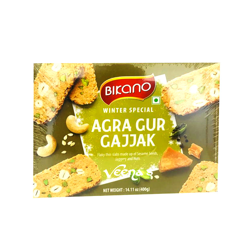 Buy Bikano Winter Special Agra Gur Gajjak 400g at Veenas.com - Online Indian Grocery Store UK