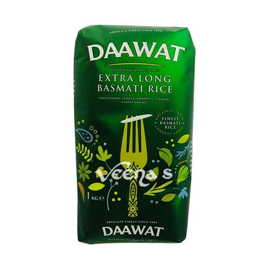 Daawat Extra Long Basmati Rice (Green) 1kg