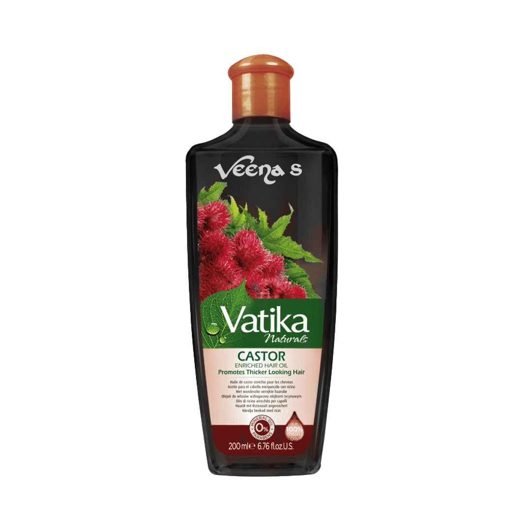 Buy Dabur Vatika Castor Enriched Hair Oil 200ml at Veenas.com - Online Indian Grocery Store UK
