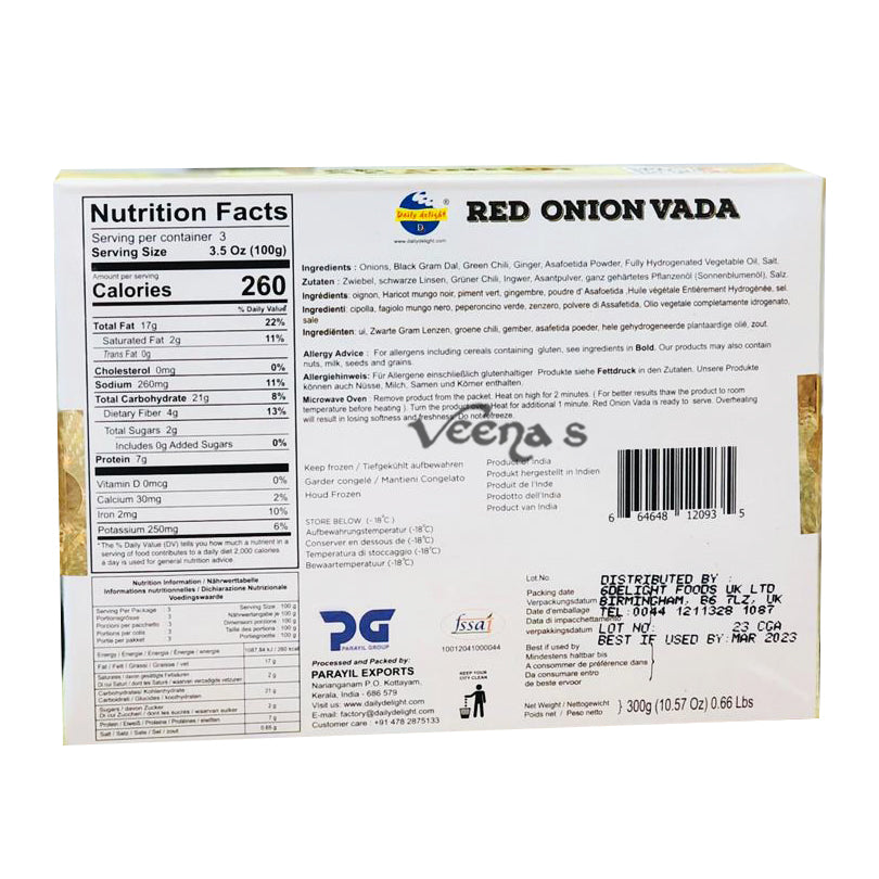 Daily Delight Red Onion Vada 300g