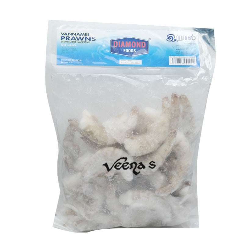 Diamond Vannamei Prawn 8/12 HL/SO 1kg