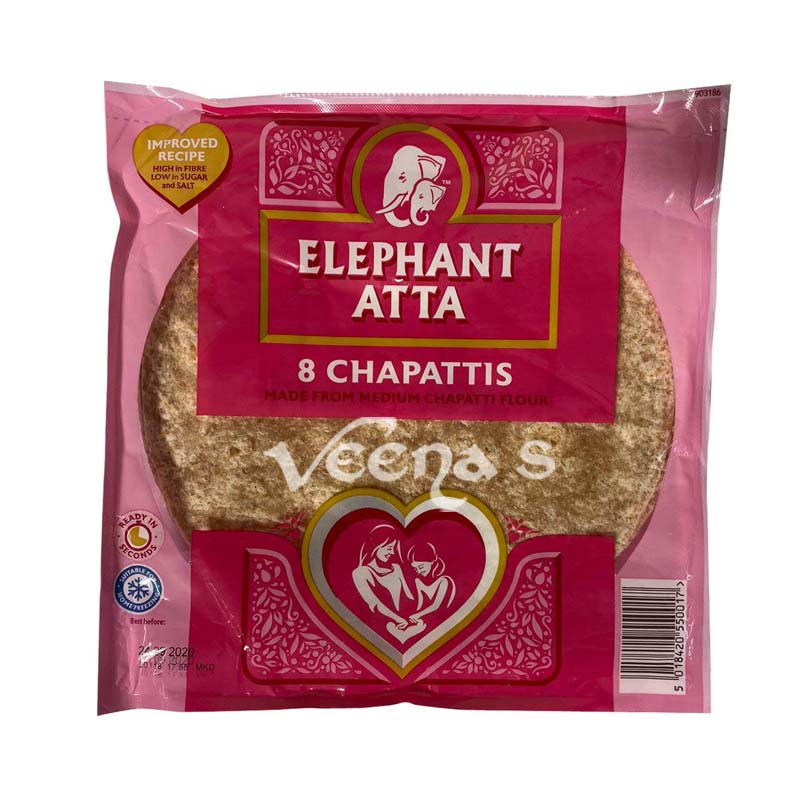 Elephant Atta Chapattis 360g (8Pcs)