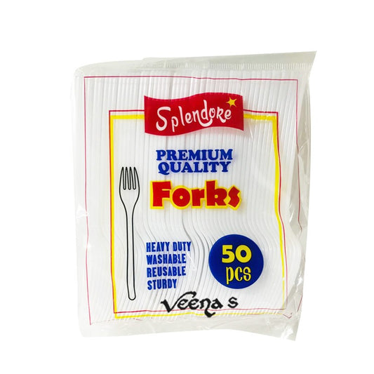 Udl Splendore White Plastic Folks 50 (DPCS02)