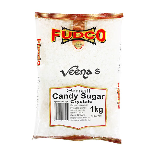 Fudco Small Candy Sugar Crystals 1kg – Traditional Sugar Bits
