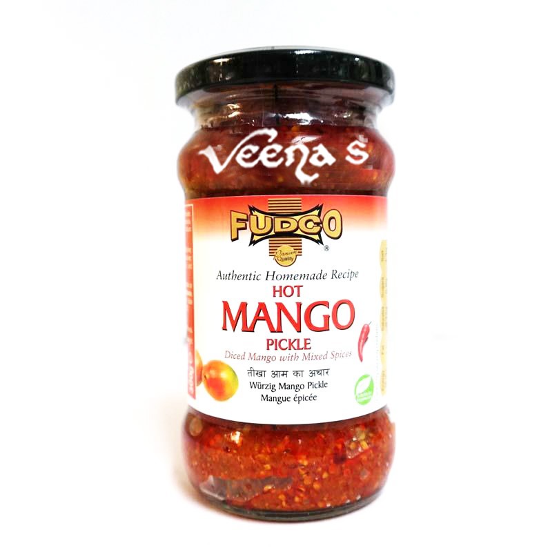 Buy Fudco Hot Mango Pickle 300g at Veenas.com - Online Indian Grocery Store UK