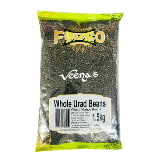 Fudco Whole Urad Beans 1.5kg – Whole Black Lentils