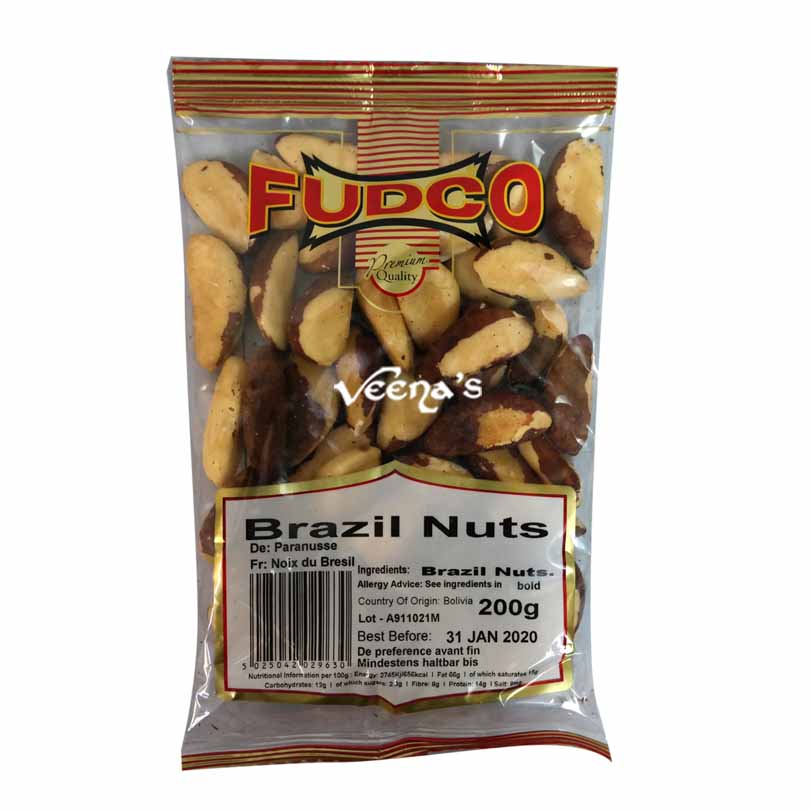 Buy Fudco Brazil Nuts 200g at Veenas.com - Online Indian Grocery Store UK