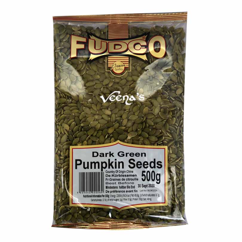 Fudco Dark Green Pumpkin Seeds 500g