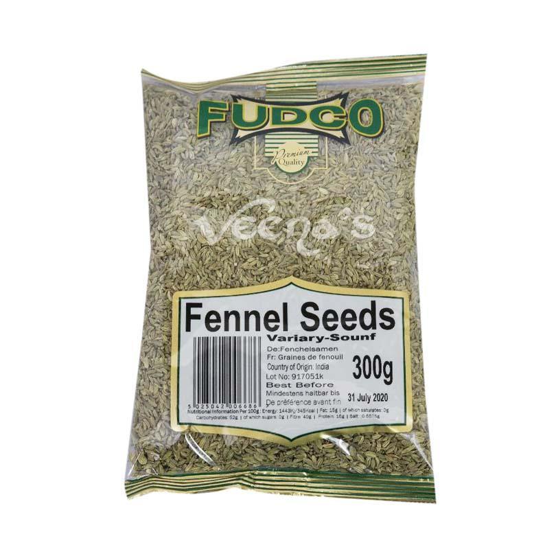 Buy Fudco Fennel Seeds (Variary Sounf) 300g at Veenas.com - Online Indian Grocery Store UK