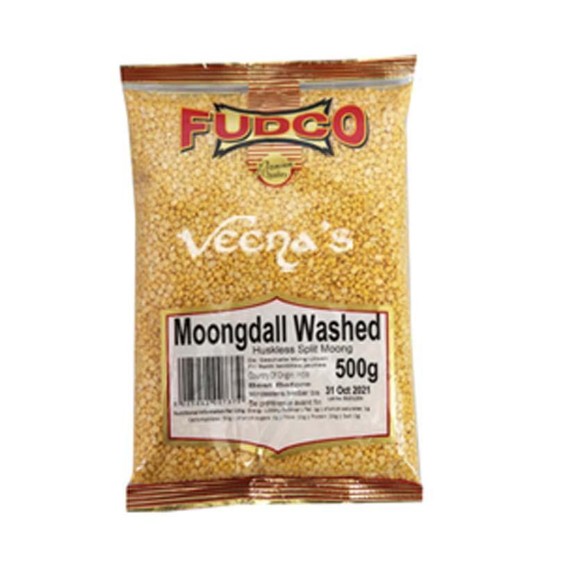 Buy Fudco Moong Dall Washed 500g at Veenas.com - Online Indian Grocery Store UK