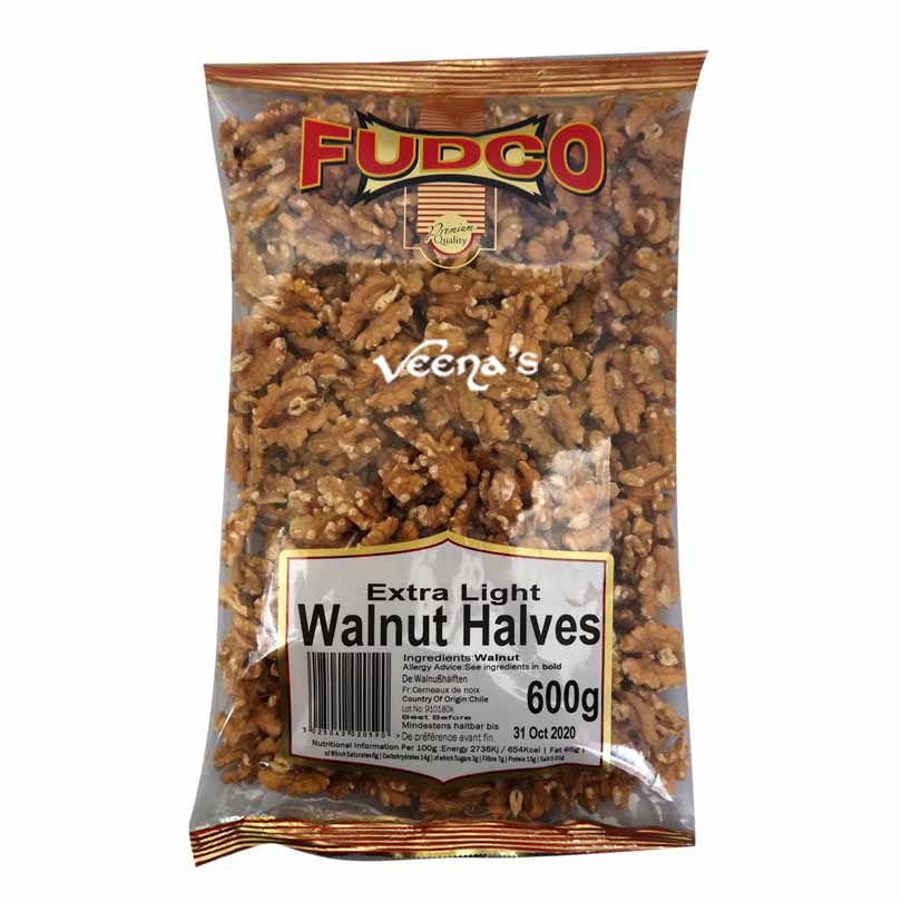 Buy Fudco Walnut Halves 600g at Veenas.com - Online Indian Grocery Store UK