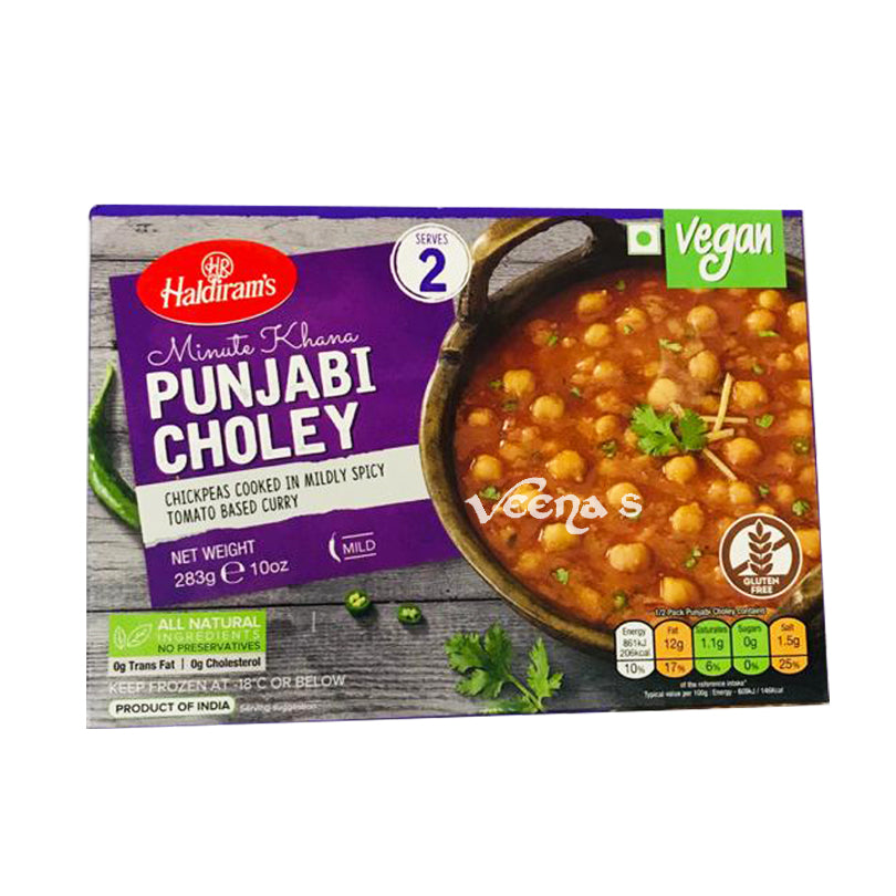 Buy Haldiram's Minute Khana Punjabi Choley 283g at Veenas.com - Online Indian Grocery Store UK