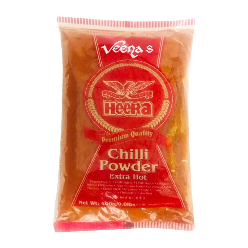 Buy Heera Chilli Powder Extra Hot 400g at Veenas.com - Online Indian Grocery Store UK