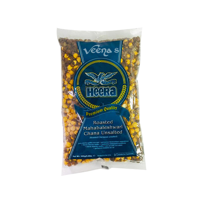 Buy Heera Roasted Mahabaleshwari Chana Unsalted 300g at Veenas.com - Online Indian Grocery Store UK