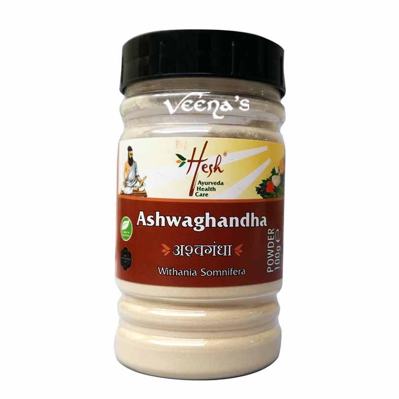 Buy Hesh Ashwaghanda Powder 100gm at Veenas.com - Online Indian Grocery Store UK
