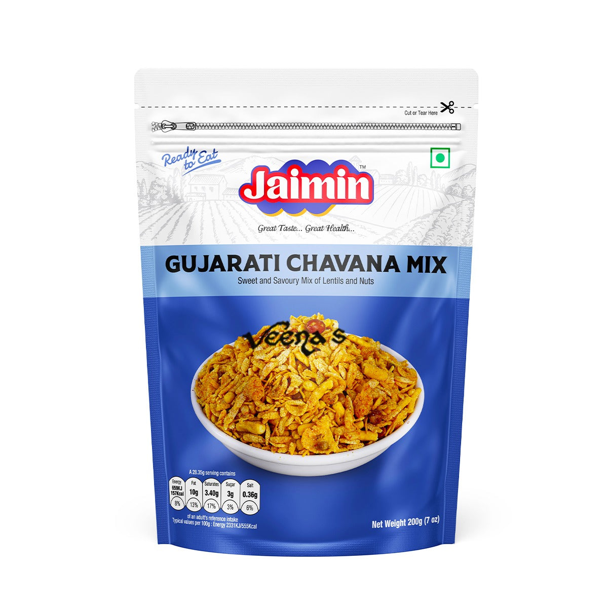 Buy Jaimin Gujarati Chavana Mix 200g at Veenas.com - Online Indian Grocery Store UK