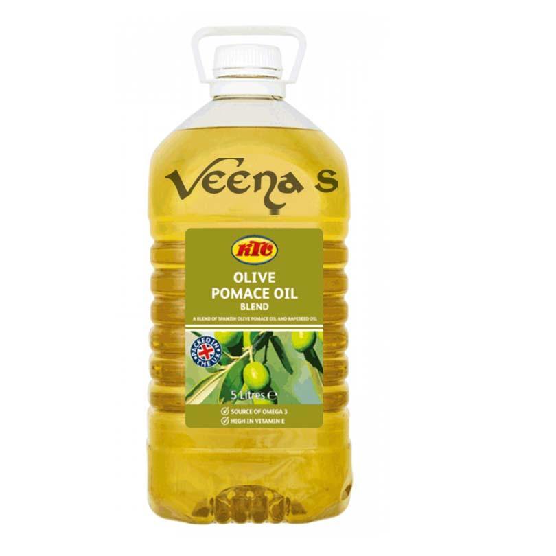 Buy KTC Olive Pomace Oil Blend 5L at Veenas.com - Online Indian Grocery Store UK