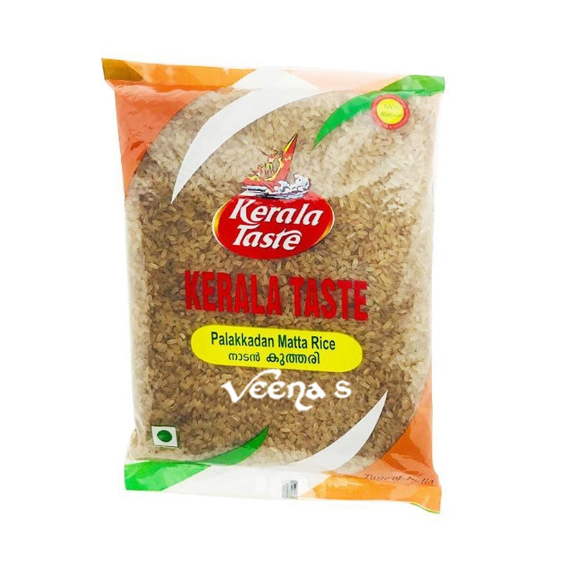 Buy Kerala Taste Palakkadan Matta Rice 1kg at Veenas.com - Online Indian Grocery Store UK