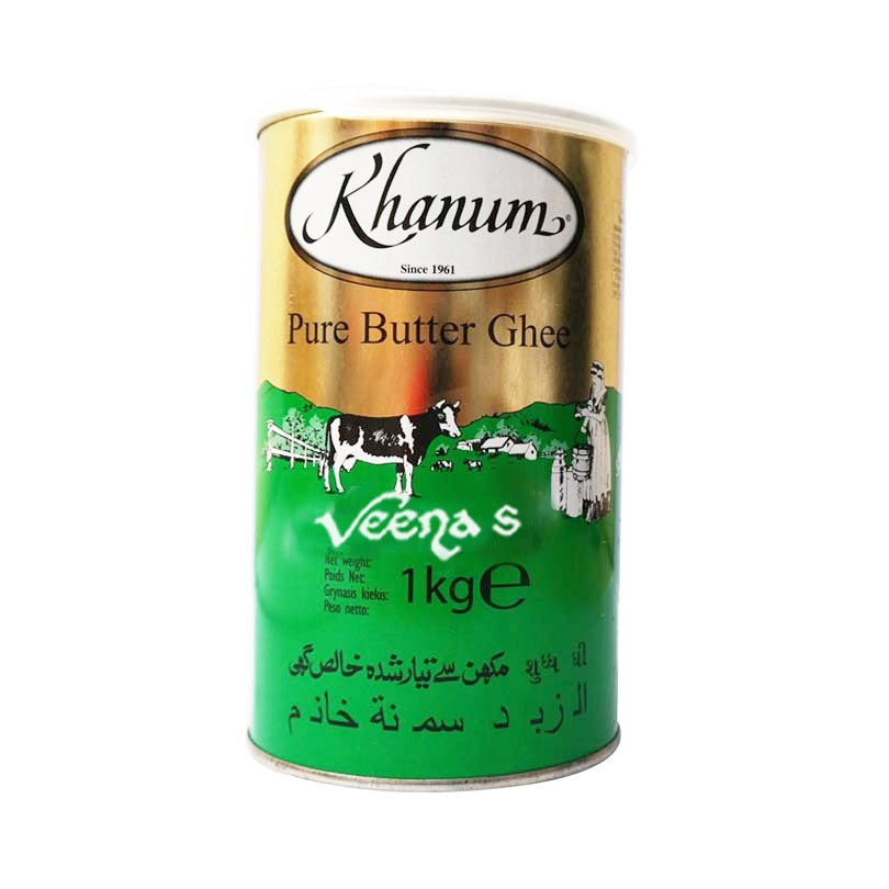 Buy Khanum Pure Butter Ghee 1kg at Veenas.com - Online Indian Grocery Store UK