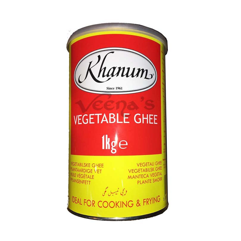 Buy Khanum Vegetable Ghee 1kg at Veenas.com - Online Indian Grocery Store UK