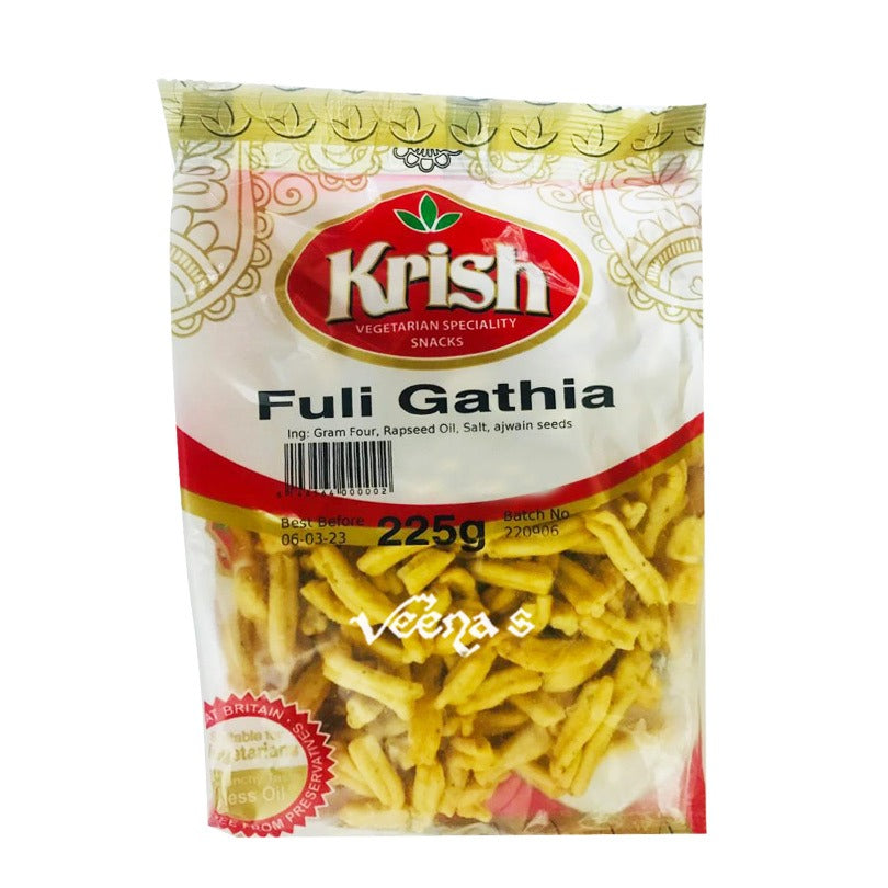 Buy Krish Fuli Gathia 225g at Veenas.com - Online Indian Grocery Store UK