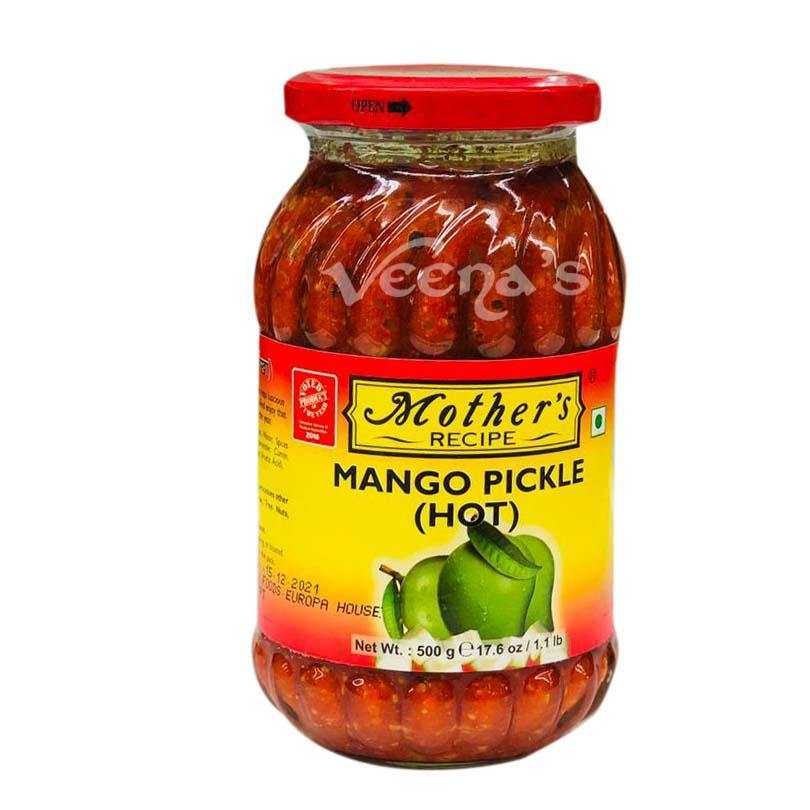 Buy Mother's Recipe Mango (Hot) Pickle 500g at Veenas.com - Online Indian Grocery Store UK