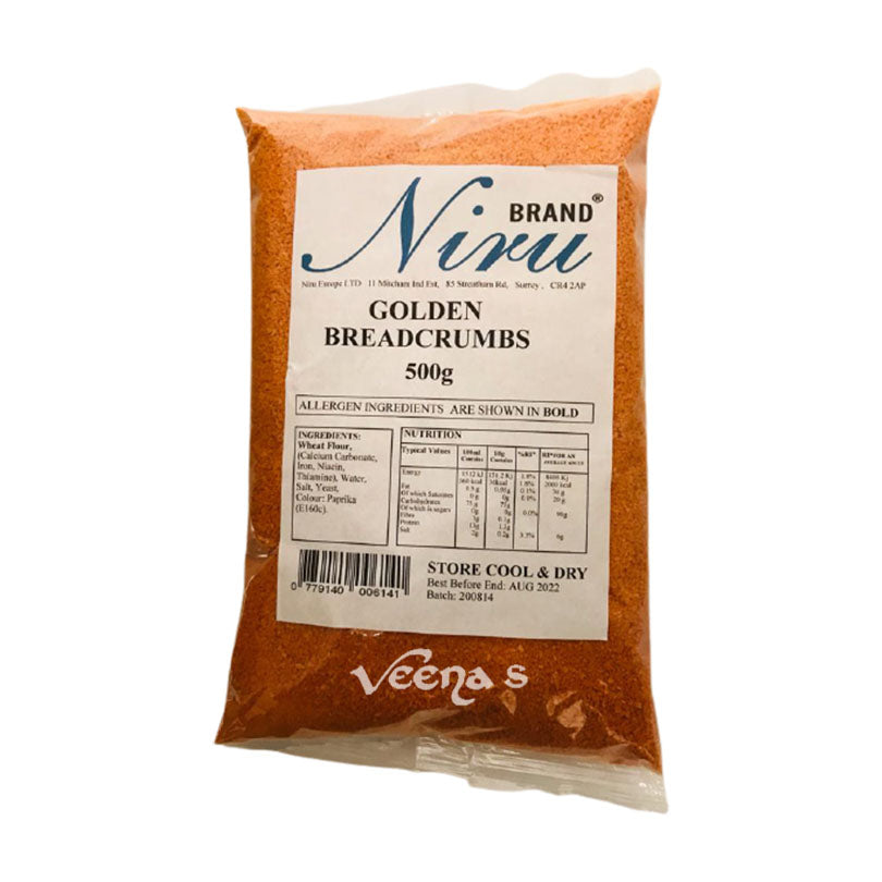 Buy Niru Golden Breadcrumbs 500g at Veenas.com - Online Indian Grocery Store UK