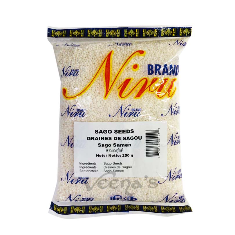 Buy Niru Sago Seeds 250g at Veenas.com - Online Indian Grocery Store UK