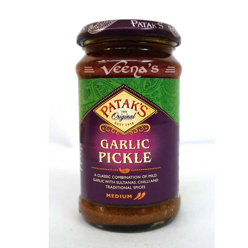 Buy Pataks Garlic Pickle 300g at Veenas.com - Online Indian Grocery Store UK