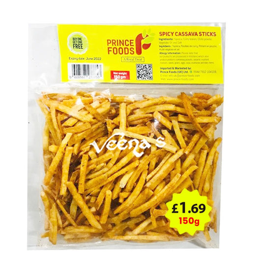 Prince Foods Spicy Cassava Sticks 150g Buy1 Get1 Free