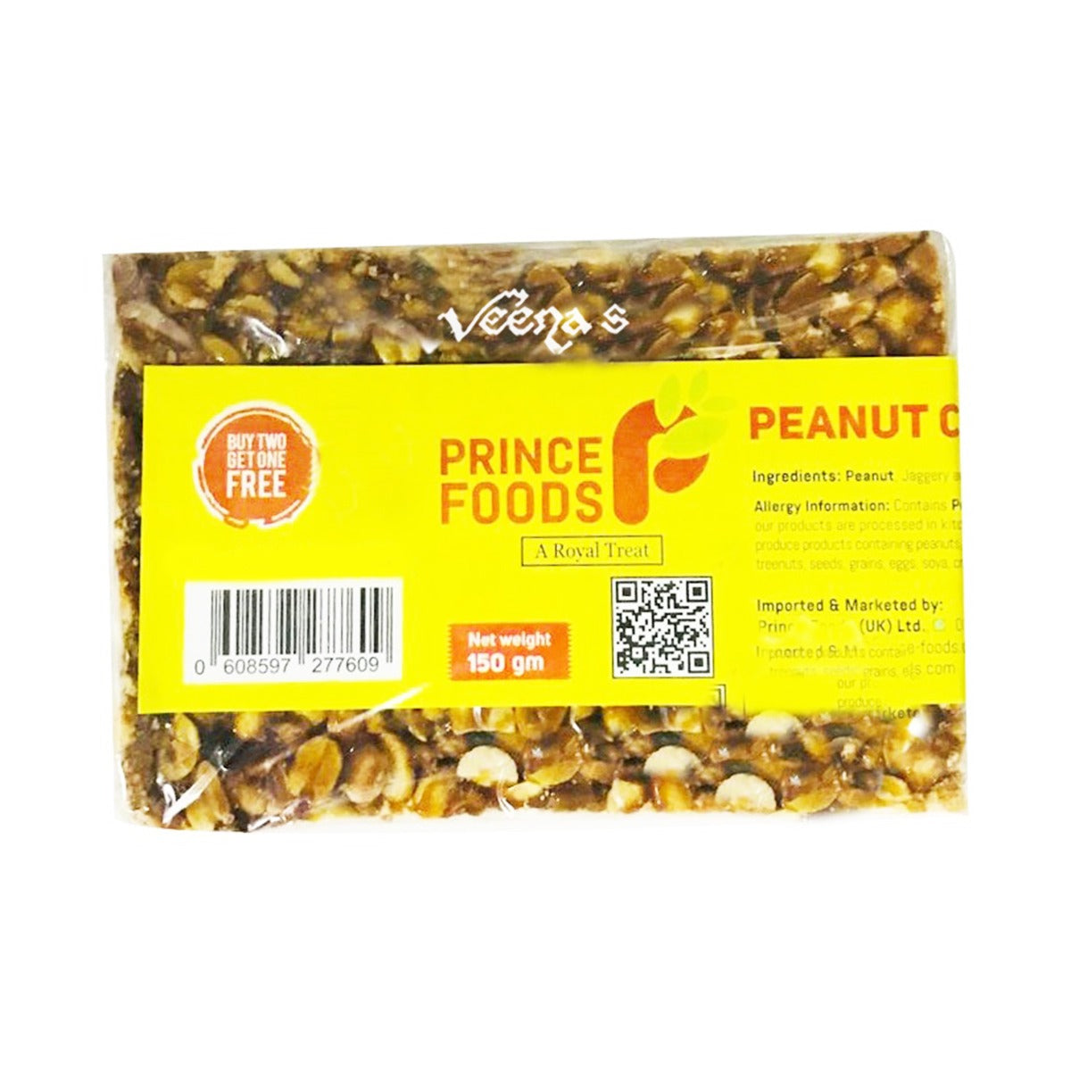 Buy Prince Foods Peanut Candy 150g (Buy 1 Get 1 Free) at Veenas.com - Online Indian Grocery Store UK