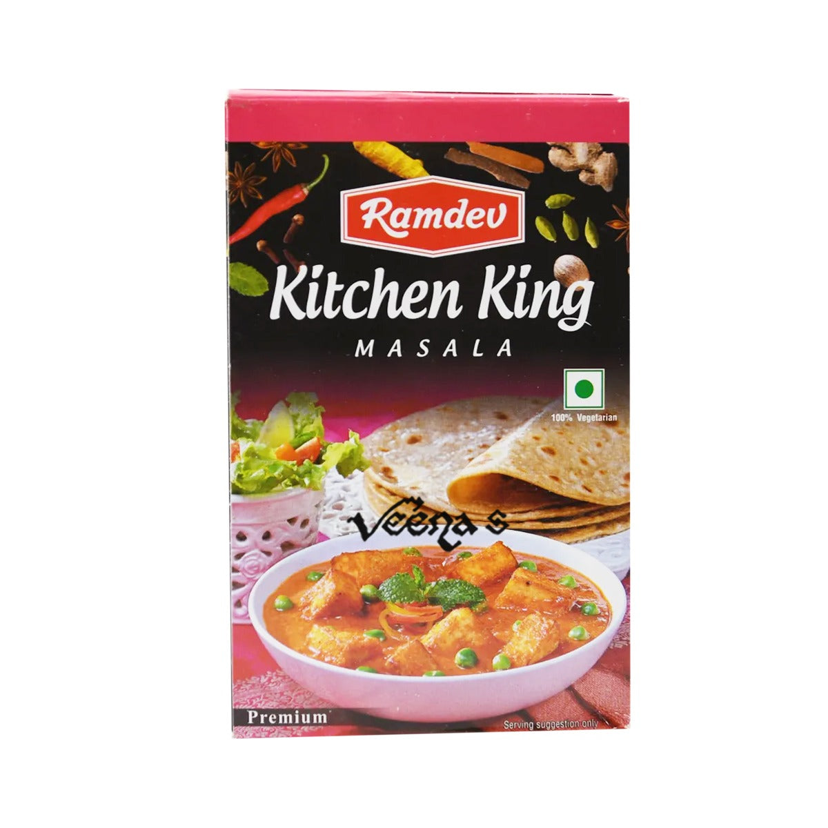 Buy Ramdev Kitchen King Masala 100g at Veenas.com - Online Indian Grocery Store UK