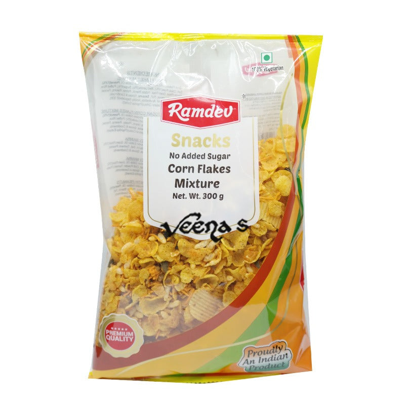 Buy Ramdev Snacks No Added Sugar Cornflakes Mixture 300g at Veenas.com - Online Indian Grocery Store UK