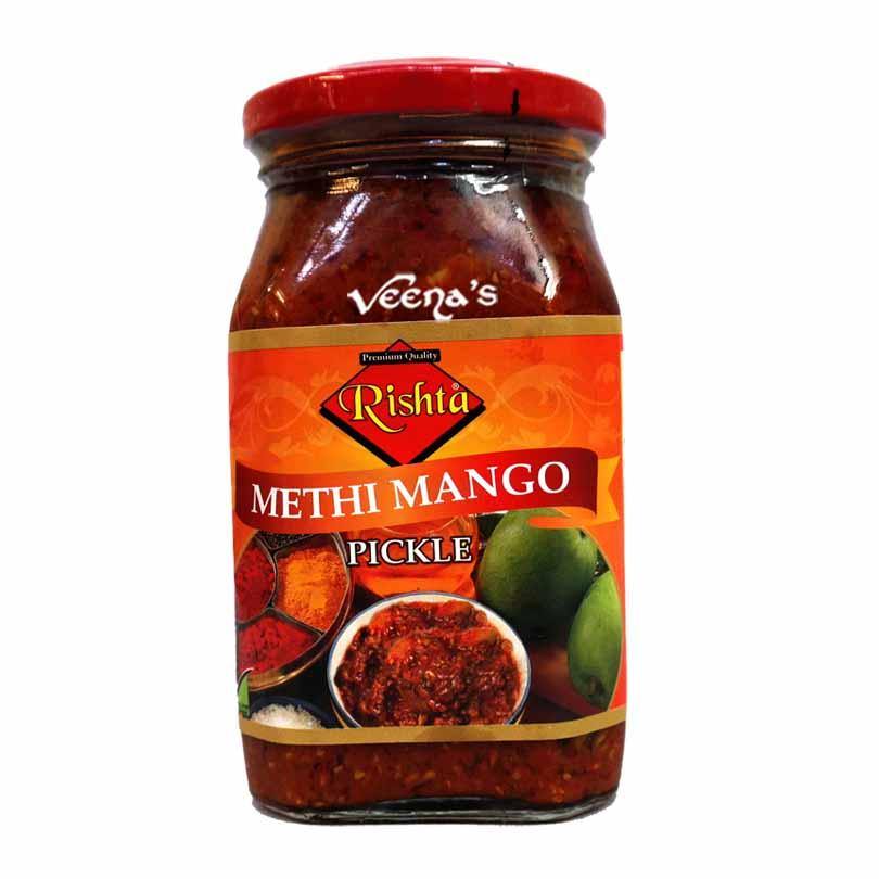 Buy Rishta Methi Mango Pickle 400g at Veenas.com - Online Indian Grocery Store UK
