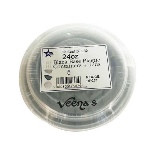 SDL 240Z Black Base Plas Container & Lids