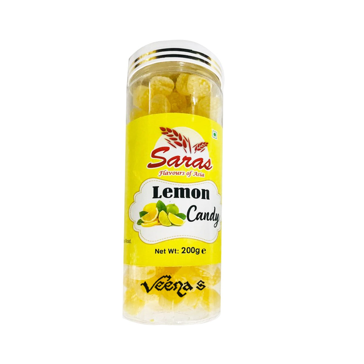 Buy Saras Lemon Candy 200g at Veenas.com - Online Indian Grocery Store UK