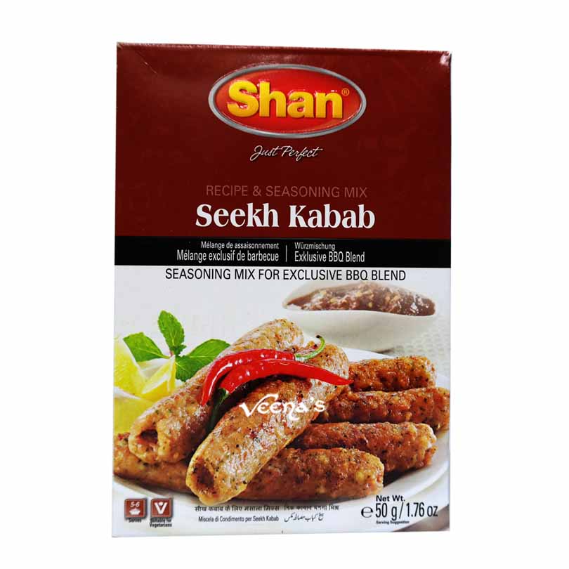 Buy Shan Seekh Kabab Masala 50g at Veenas.com - Online Indian Grocery Store UK