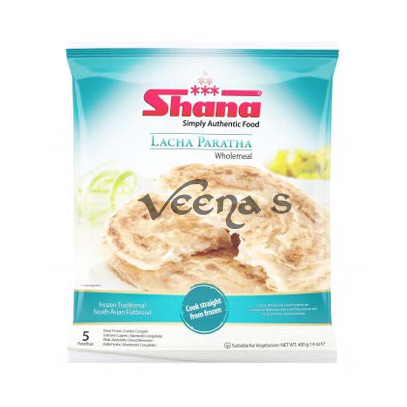 Buy Shana Lacha Paratha (Wholemeal) 400g at Veenas.com - Online Indian Grocery Store UK