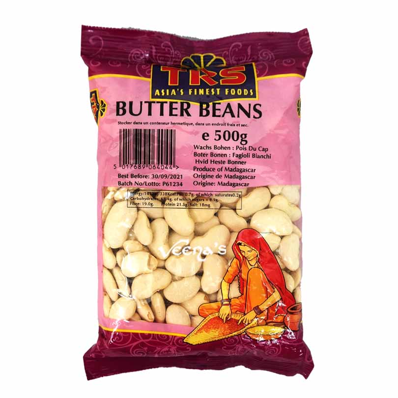 Buy TRS Butter Beans 500g at Veenas.com - Online Indian Grocery Store UK