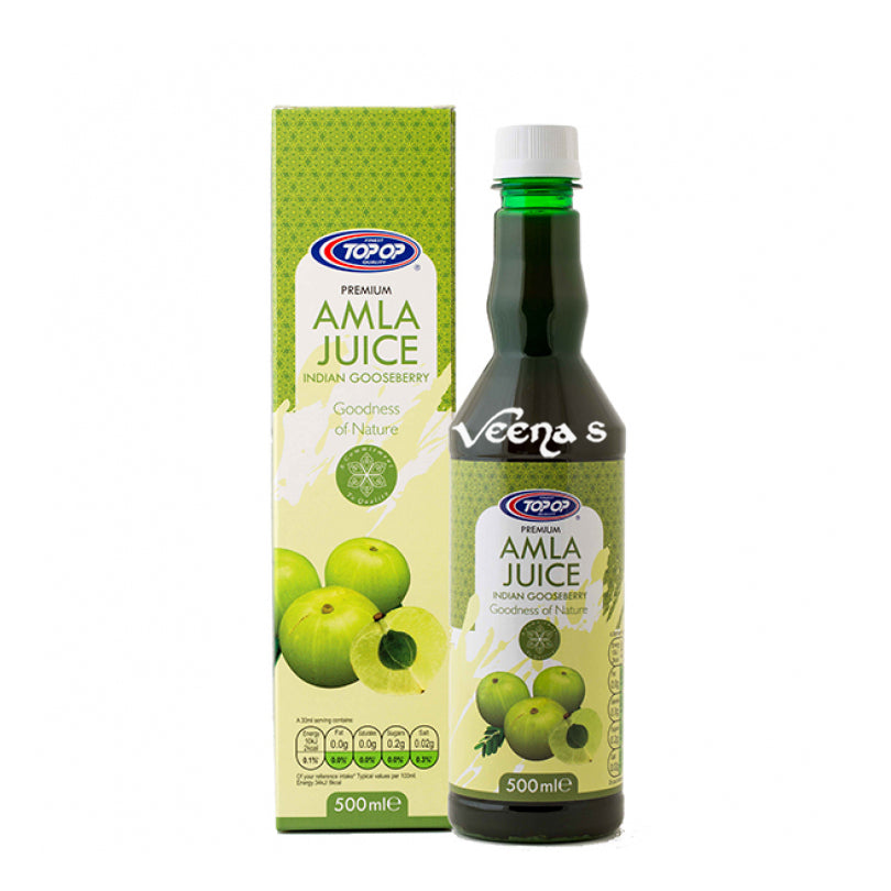 Buy Top Op Premium Amla Juice 500ml at Veenas.com - Online Indian Grocery Store UK