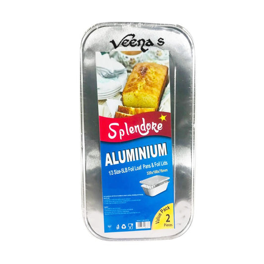 Udl Splendore 1/3 5lb Aluminium Foil Loaf Pans & Foil Lids (MFCS02)