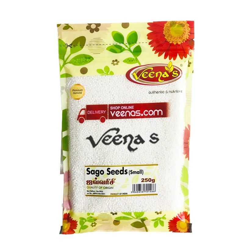 Buy Veena's Sago Seeds 250g at Veenas.com - Online Indian Grocery Store UK