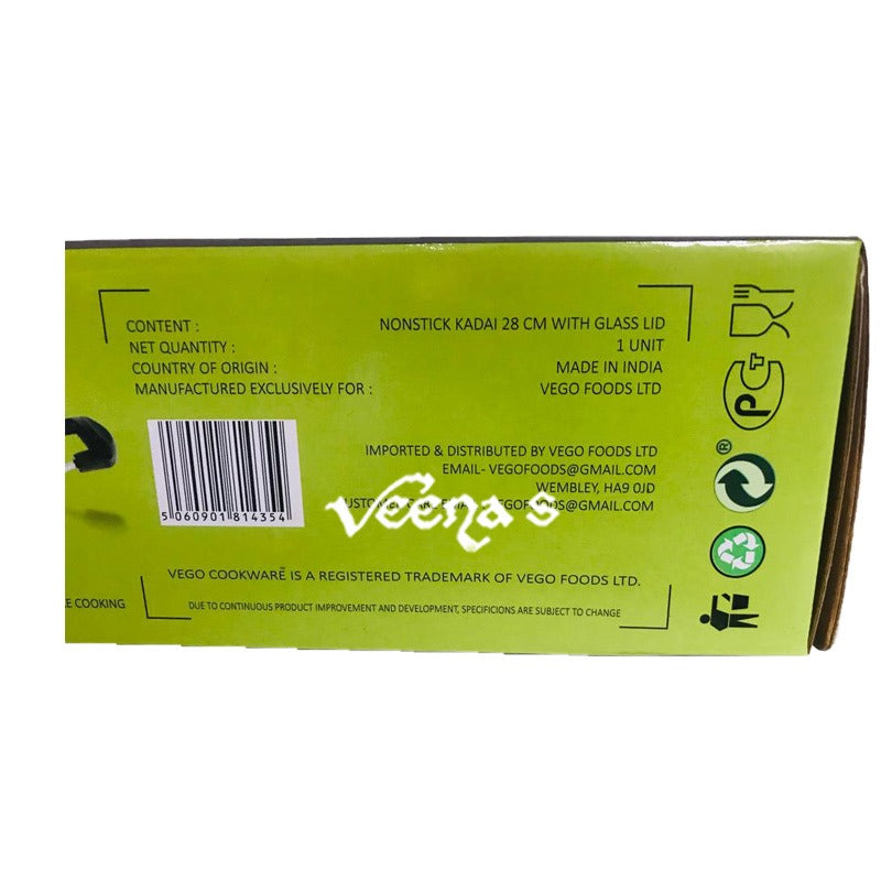 Buy Vego Granito Nonstick Kadhai 26CM at Veenas.com - Online Indian Grocery Store UK