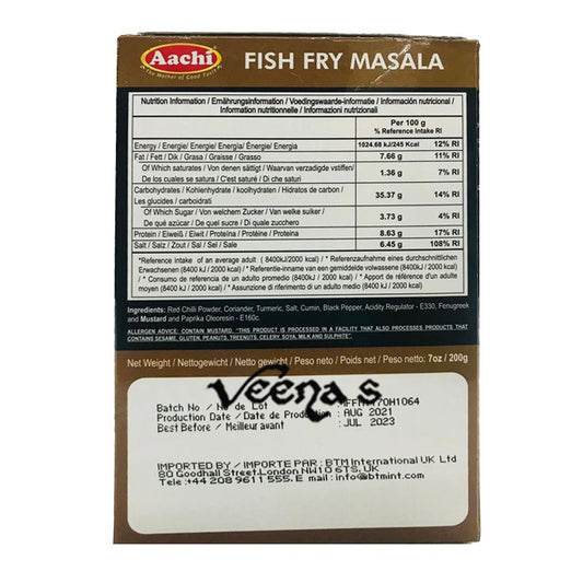 Aachi Fish Fry Masala 100g - Crispy Golden Fried Fish