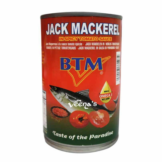 BTM Jack Mackerel In Spicy Tomato Sauce (Tin) 425g - veenas.com