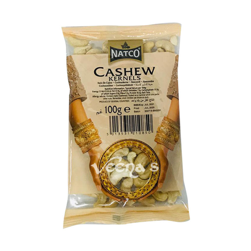 Buy Natco Cashew Kernels 100g at Veenas.com - Online Indian Grocery Store UK