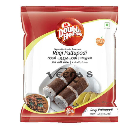 Double Horse Ragi Puttupodi 500g - veenas.com