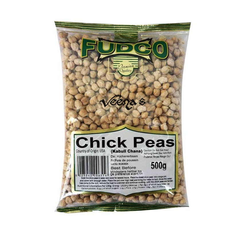Buy Fudco Chick Peas 500g at Veenas.com - Online Indian Grocery Store UK