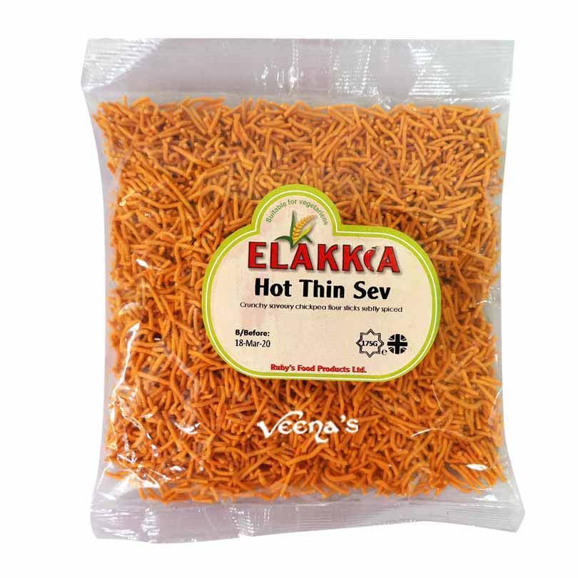 Elakkia Hot Thin Sev 175g - veenas.com